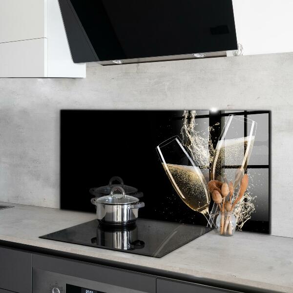 Panel szklany do kuchni Toast Szampańska Noc