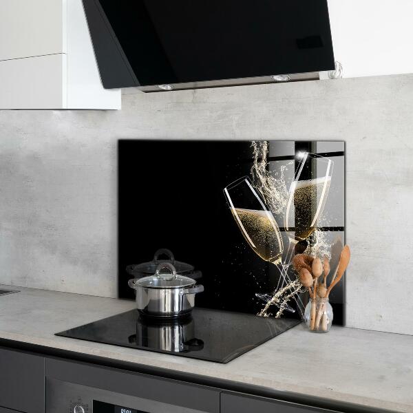 Panel szklany do kuchni Toast Szampańska Noc