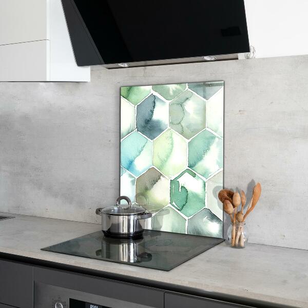 Panel szklany do kuchni Akwarela Geometryczne Wzory