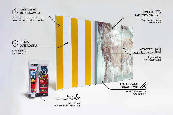 Panel szklany do kuchni Marmur Kamień Tekstura