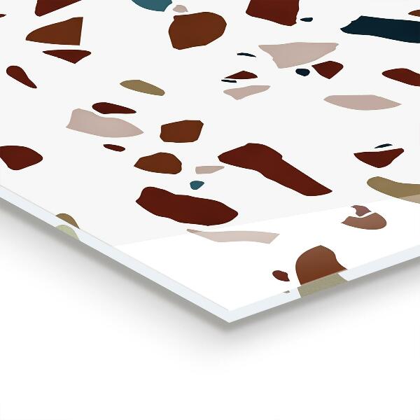 Szkło do kuchni na ścianę Terrazzo Kamień