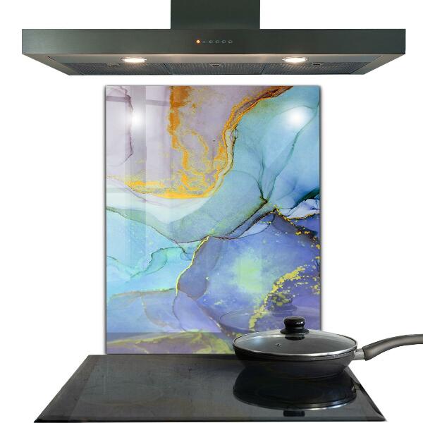 Panel szklany do kuchni Energia Błękitu Abstrakcja