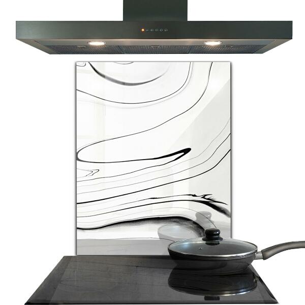 Panel szklany do kuchni Biały Marmur Struktura