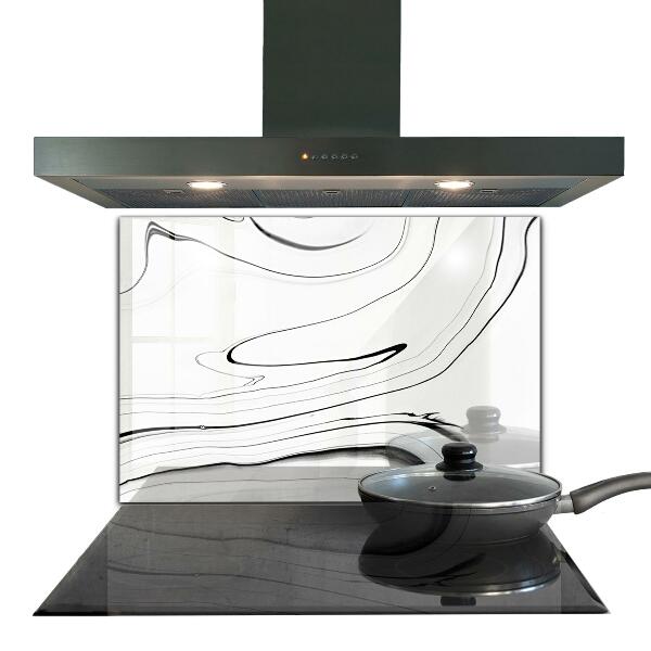 Panel szklany do kuchni Biały Marmur Struktura