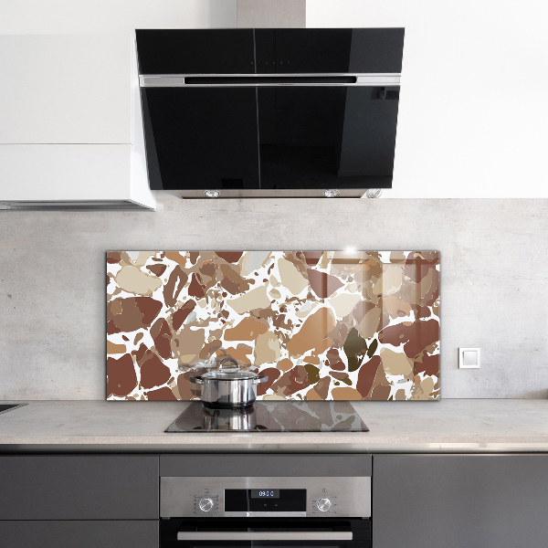 Szkło do kuchni na ścianę Terrazzo Kamień Naturalny