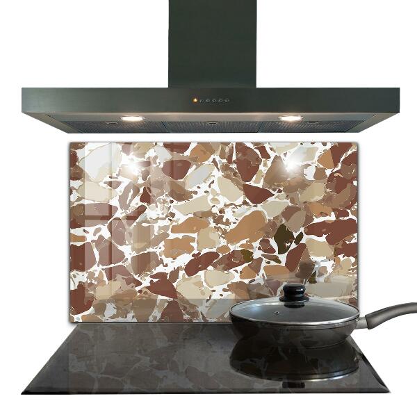 Szkło do kuchni na ścianę Terrazzo Kamień Naturalny