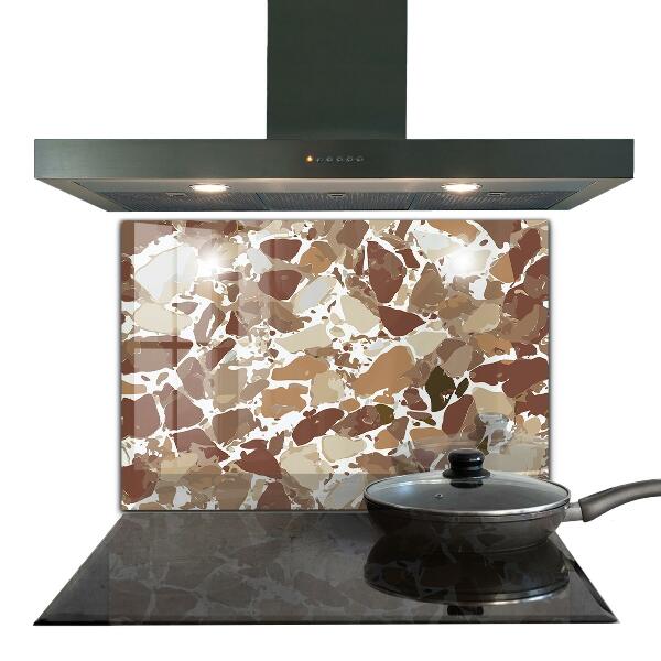 Szkło do kuchni na ścianę Terrazzo Kamień Naturalny