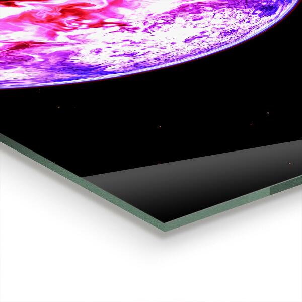 Panel szklany do kuchni Tajemnicza Planeta Kosmos