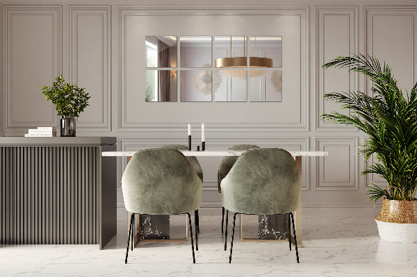 Płytki lustrzane 6 szt. 16x16 cm