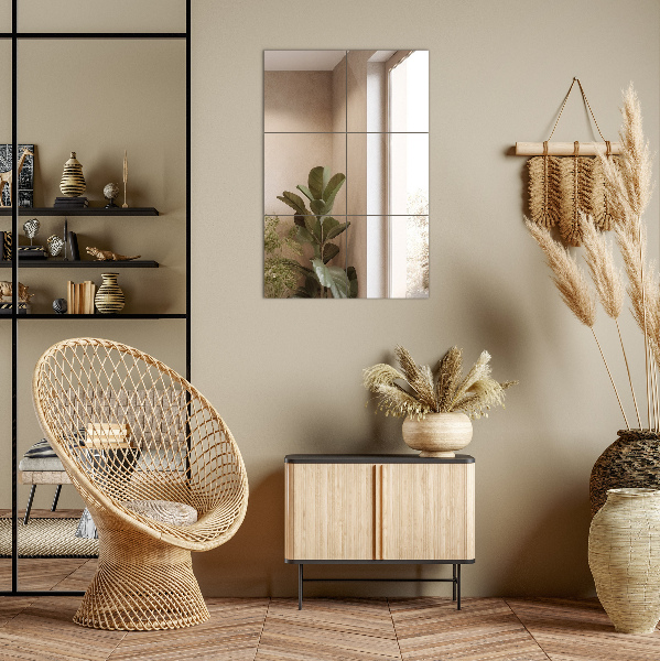 Płytki lustrzane 6 szt. 16x16 cm