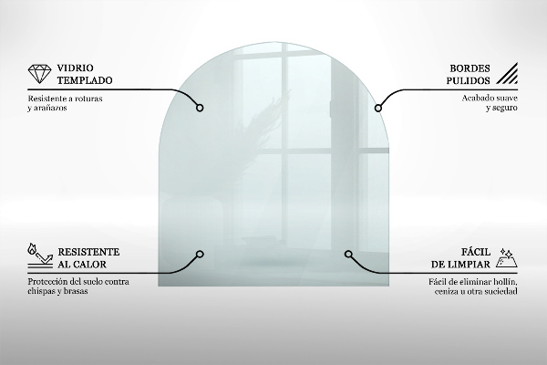 Podkładka pod kominek 80x70 cm