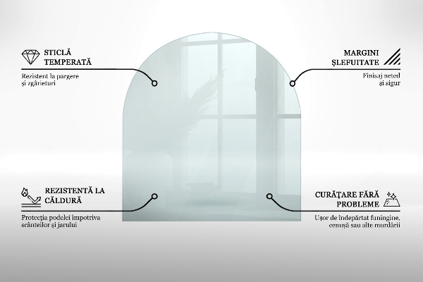 Podkładka pod kominek 80x70 cm