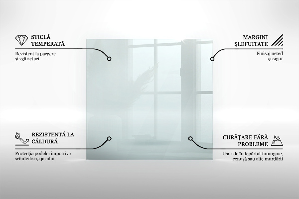 Szyba pod kominek 120x80 cm