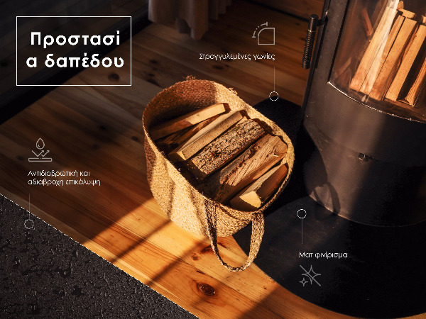 Podstawka pod kominek z czarnej blachy 100x80 cm