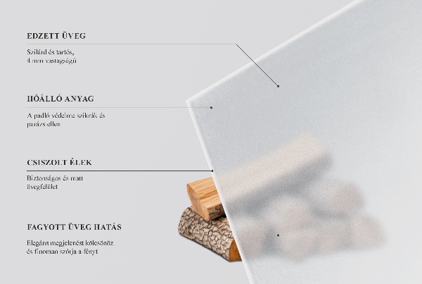 Szkło pod kozę półprzezroczyste 100x50 cm