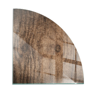 Szyba hartowana pod kominek Naturalny wzór drewna