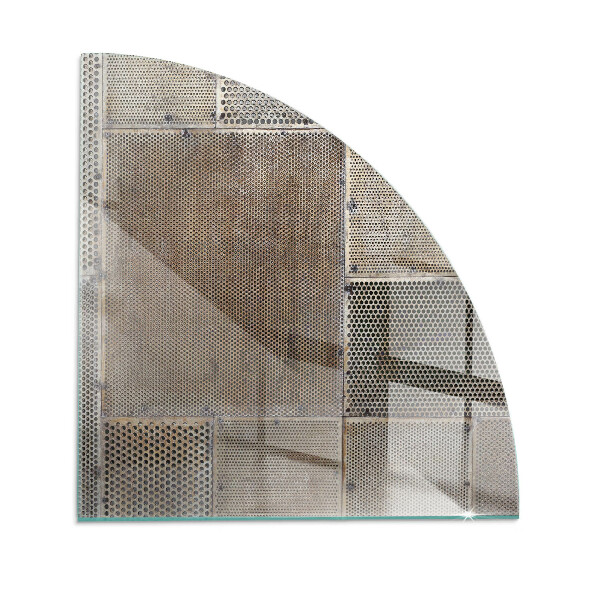 Szyba hartowana pod kominek Wzór perforowanej blachy