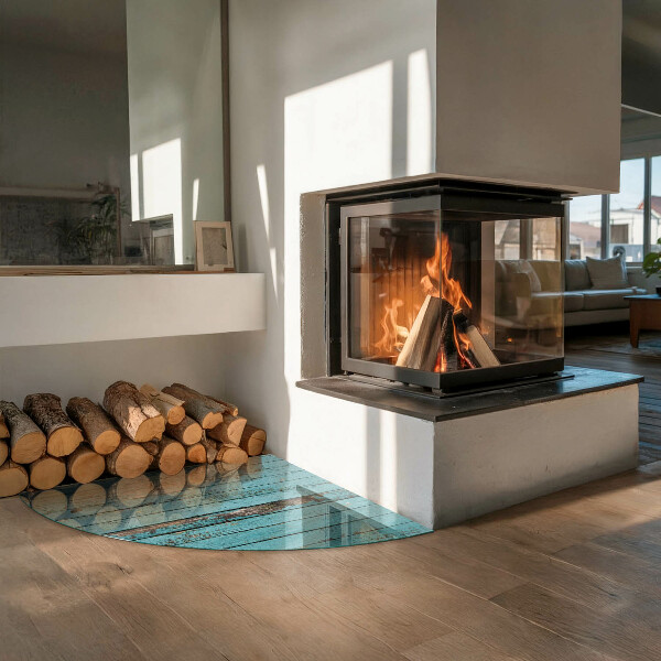 Płyta pod piec Deski w stylu rustykalnym