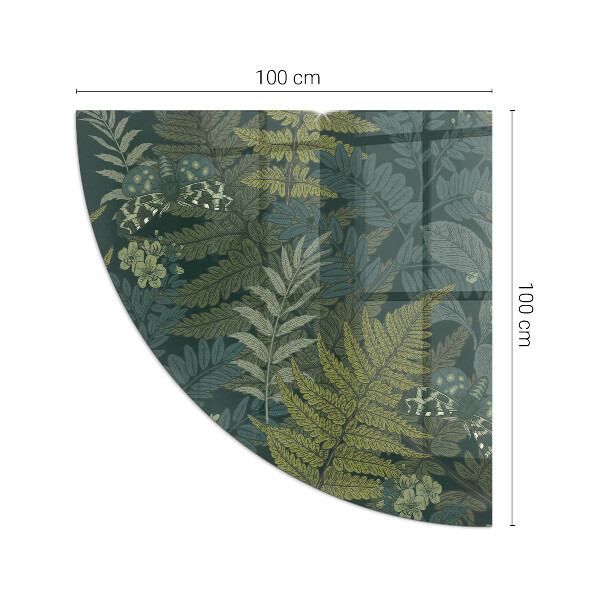 Płyta pod piec Motywy roślinne z motylami