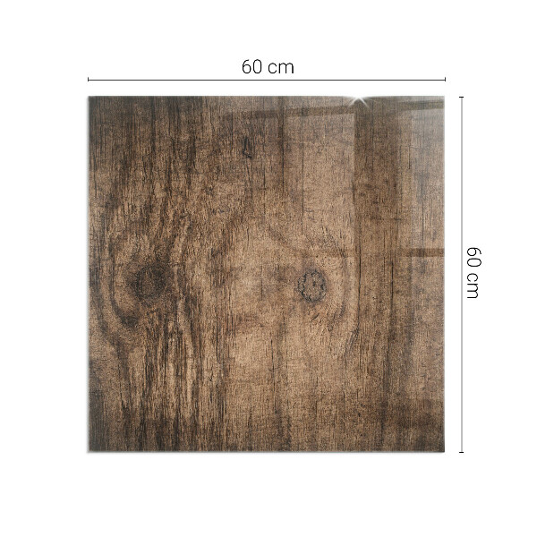 Szkło hartowane pod kominek Naturalny wzór drewna