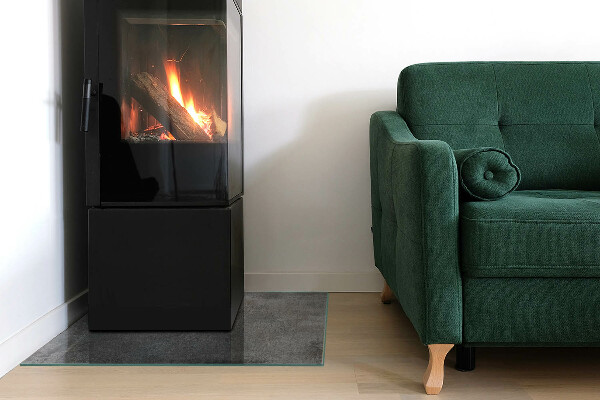 Szkło hartowane pod kominek Tekstura surowej powierzchni