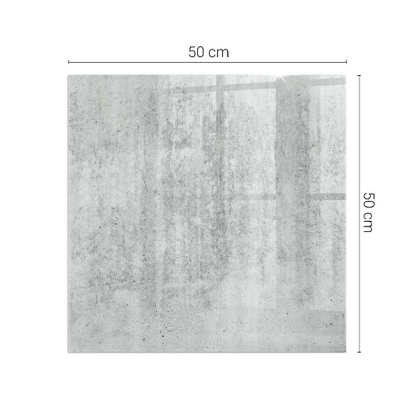 Szkło hartowane pod kominek Tekstura surowego betonu