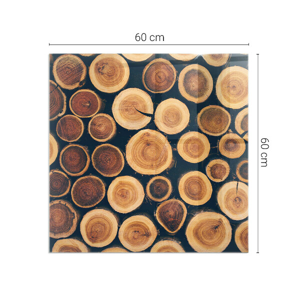 Panel kominkowy Skrzynka z drewnem ściętym
