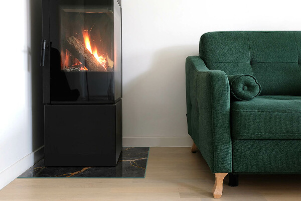 Panel kominkowy Elegancki marmur z żyłkami