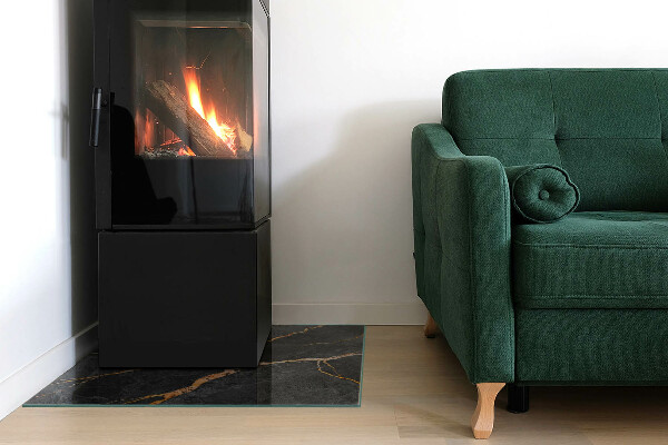 Panel kominkowy Elegancki marmur z żyłkami