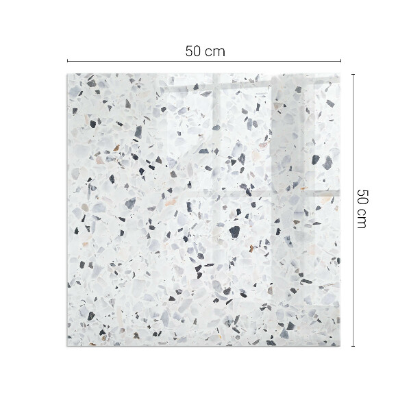 Szkło hartowane pod kominek Wzór kamienny z drobinkami