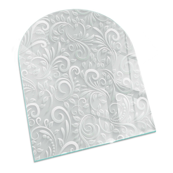 Szkło hartowane pod kozę Elegancki wzór roślinny