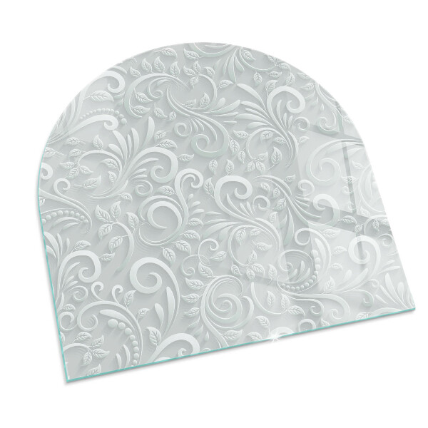 Szkło hartowane pod kozę Elegancki wzór roślinny