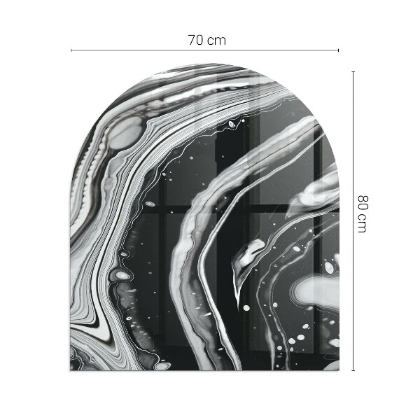 Szkło przed kominek Abstrakcyjne fale i linie
