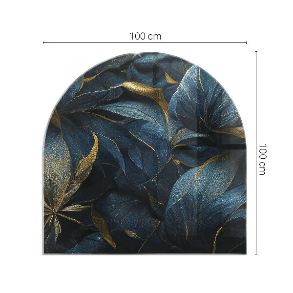 Szkło pod kozę Eleganckie liście w fakturze