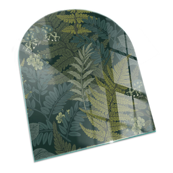 Szkło pod kozę Motywy roślinne z motylami