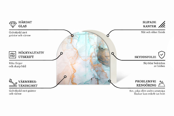 Szkło hartowane pod kozę Kolor Brązowy