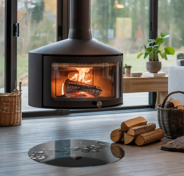 Podstawka pod kominek Abstrakcyjna chmura brył