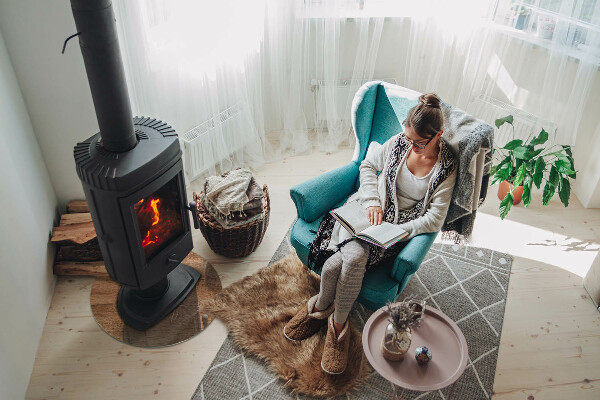 Podstawka pod kominek Naturalny wzór drewna