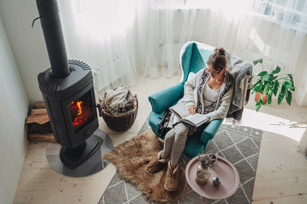 Szyba pod kominek Tekstura betonowa z efektem