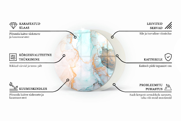 Podstawka pod kominek Deska drewniana w słoje