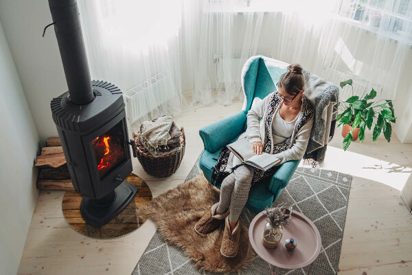 Podstawka pod kominek Deska drewniana w słoje