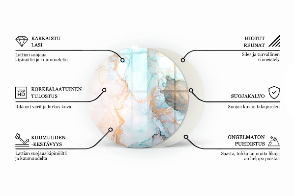 Szyba pod kominek Tekstura surowego betonu