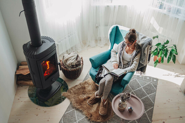 Podstawka pod kominek Motywy roślinne z motylami