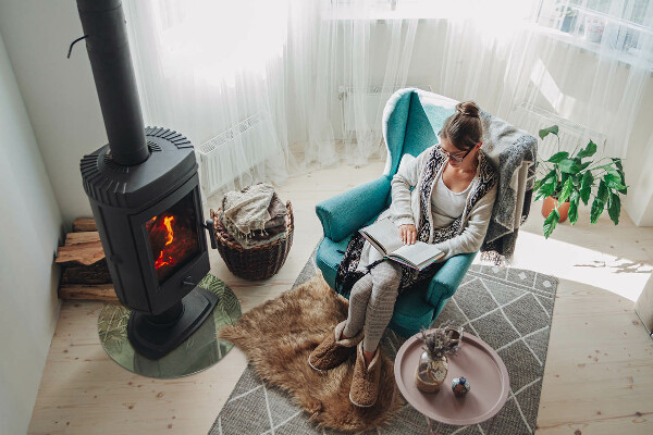 Podstawka pod kominek Liście tropikalne w tle