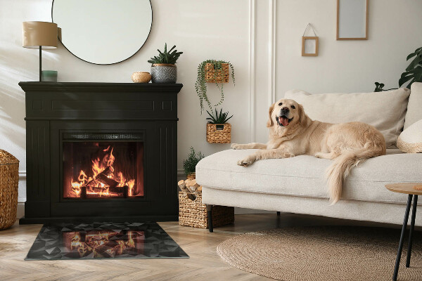 Szkło pod kominek Trójwymiarowa geometria