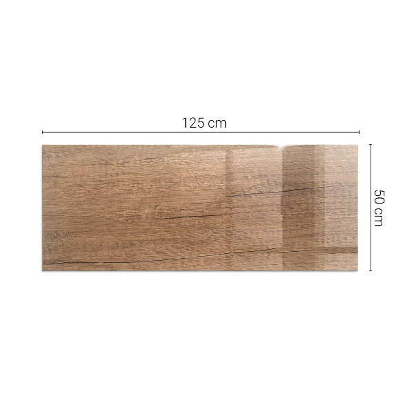 Szkło pod kominek Naturalny wzór drewna