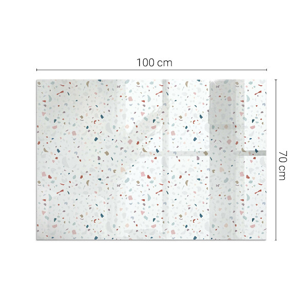 Szkło pod kominek Wzór z drobnymi kształtami