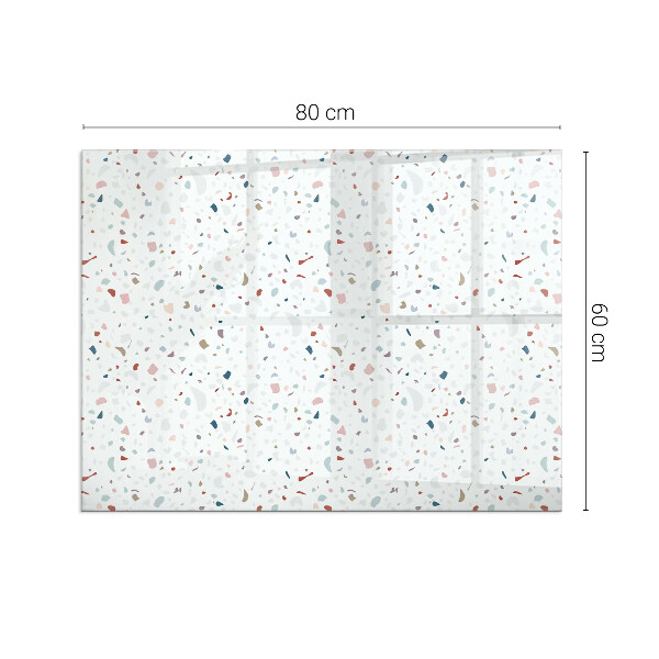 Szkło pod kominek Wzór z drobnymi kształtami