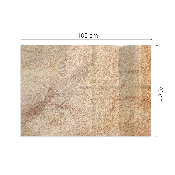 Szkło pod kominek Tekstura naturalnego kamienia