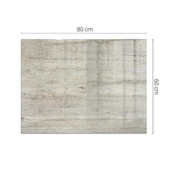 Szkło pod kominek Jasna tekstura drewna